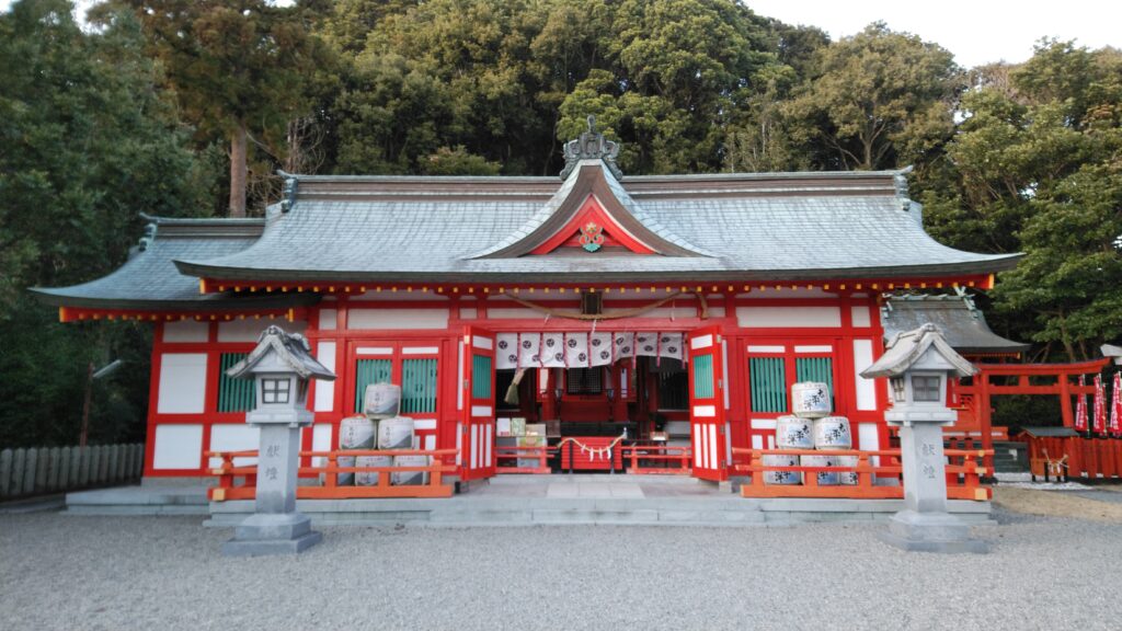 「阿須賀神社」の本堂