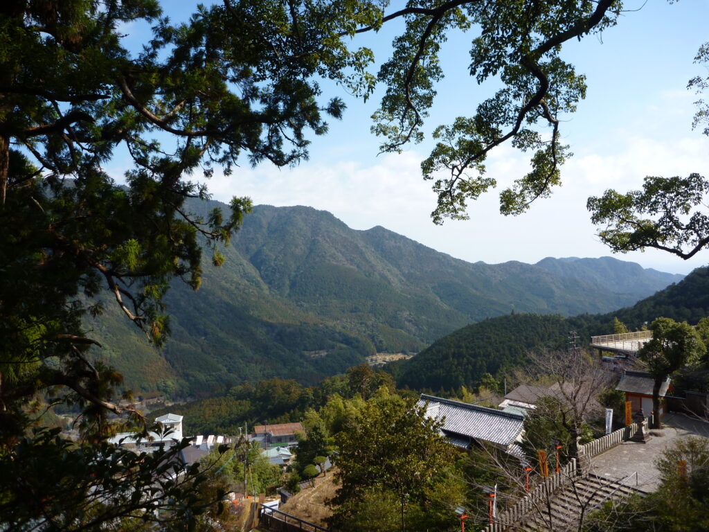 「熊野那智大社」からの景色